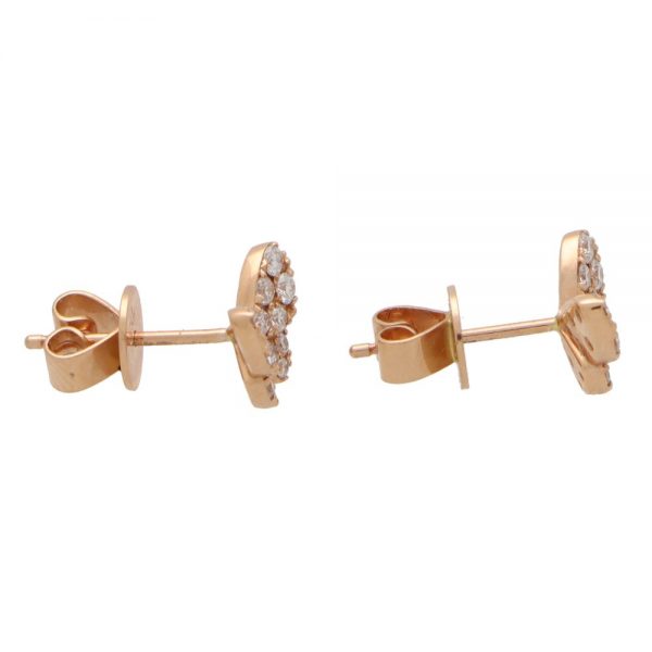 0.53ct Diamond Butterfly Earrings in 18ct Rose Gold