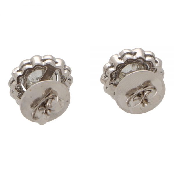 2.54ct Diamond Floral Cluster Earrings