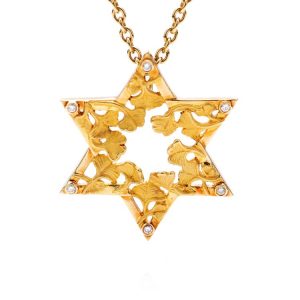 Carrera y Carrera 18ct Yellow Gold Star Pendant Necklace with Diamonds