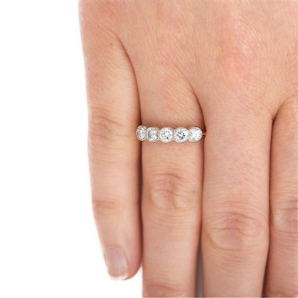 Vintage 0.75ct Diamond Five Stone Ring