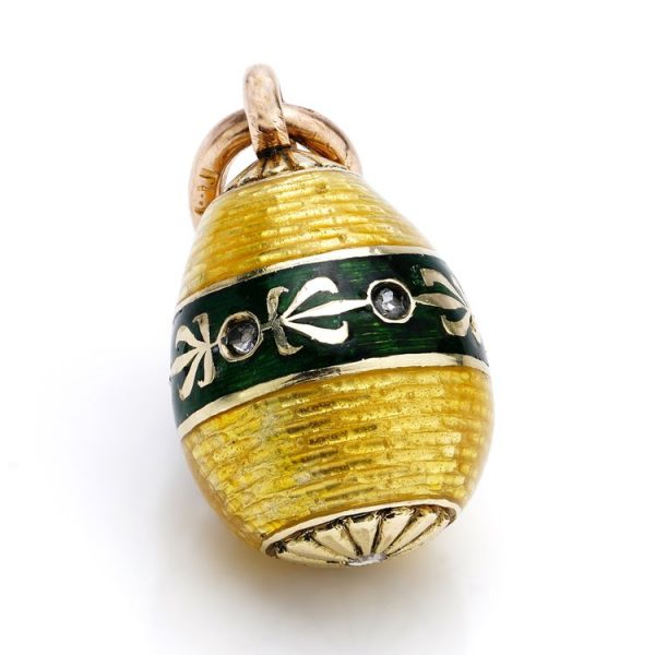 Antique Rare Carl Faberge Egg Pendant