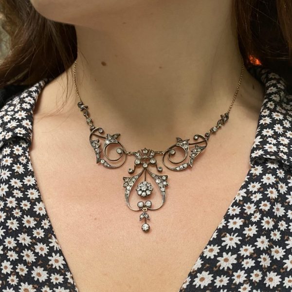 Antique Belle Epoque Diamond Necklace