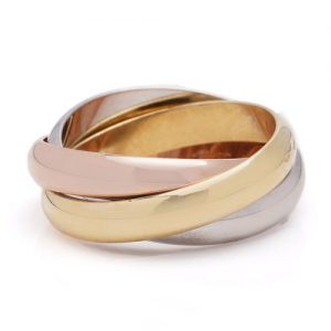Cartier Trinity Tri Colour 18ct Gold Ring