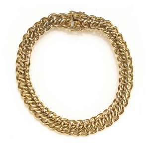 Fancy Curb Link 18ct Yellow Gold Bracelet