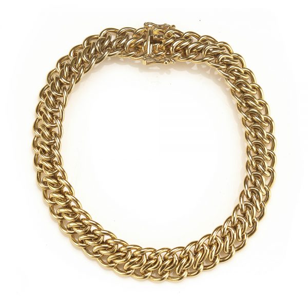 Fancy Curb Link 18ct Yellow Gold Bracelet