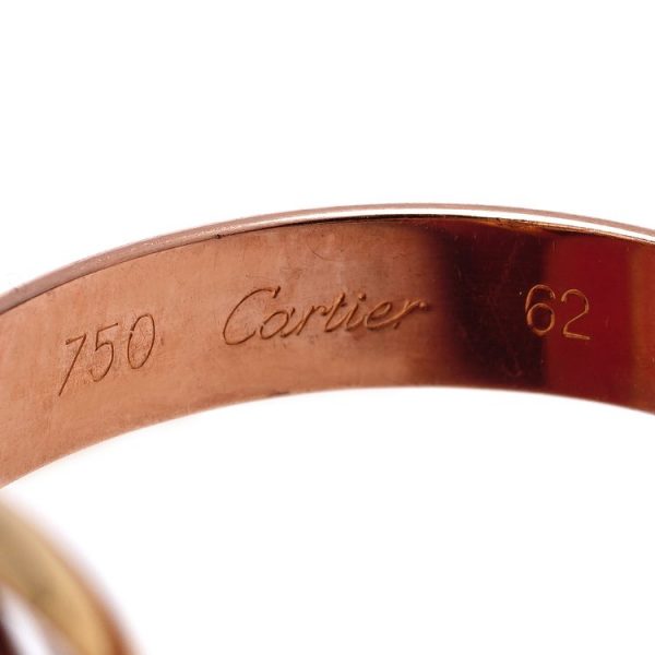 Vintage Cartier Trinity Tri Colour 18ct Gold Ring