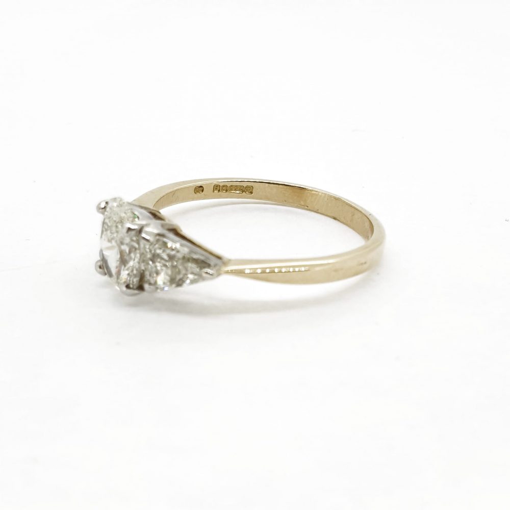 Vintage Oval and Trillion Diamond Trilogy Ring - Jewellery Discovery