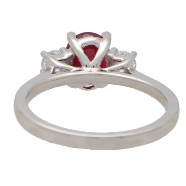 1.50ct Ruby and Diamond Trilogy Ring