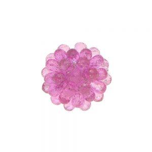 Hydrangea Briolette Pink Sapphire Cluster Cocktail Ring