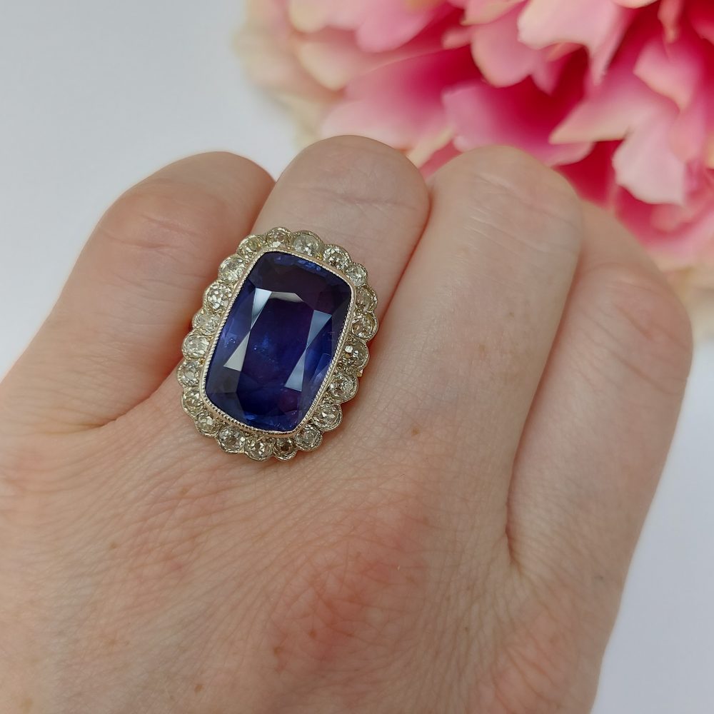 Synthetic Colour Change Sapphire Cocktail Ring, Vintage 14k Gold Mid  Century Ring. - Addy's Vintage