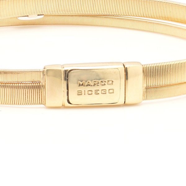 Marco Bicego Italian 18ct Yellow Gold Bracelet with Diamonds