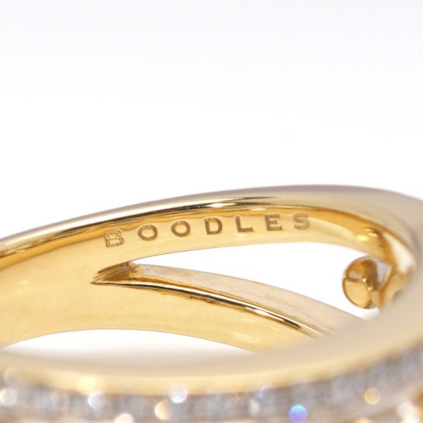Boodles 1.41ct Diamond Set 18ct Gold Band Ring