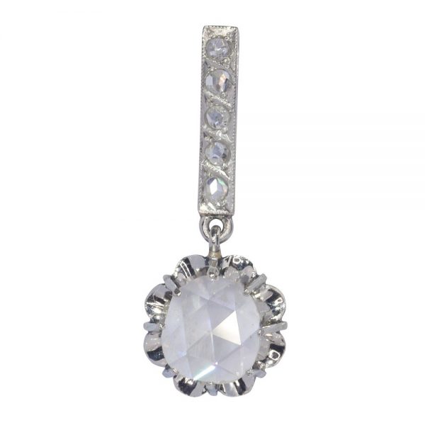 Art Deco Rose Cut Diamond Pendant