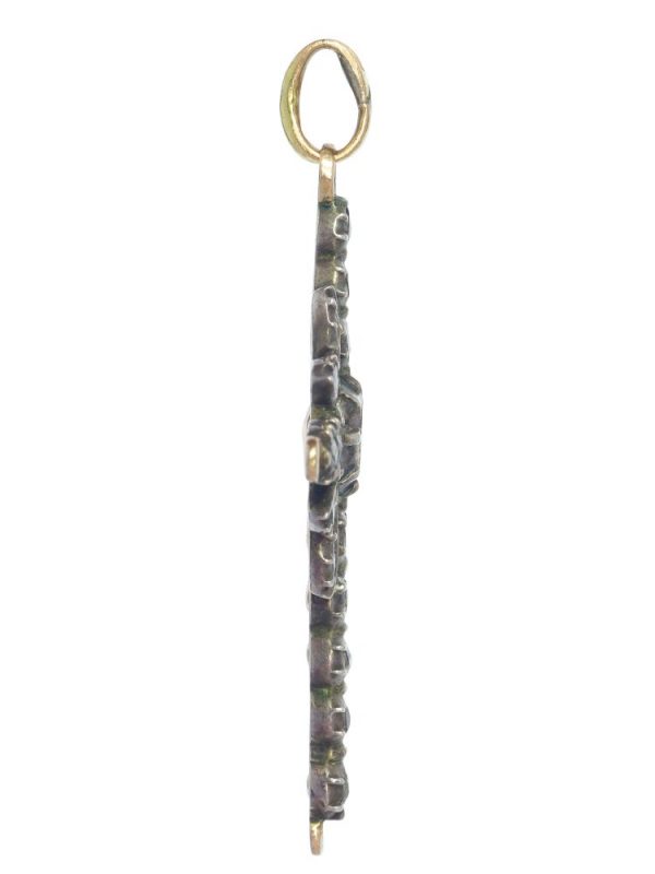 Antique Victorian Diamond Cross Pendant