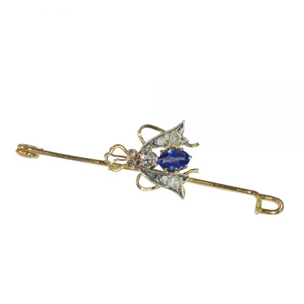 Antique Victorian Fly Bar Brooch