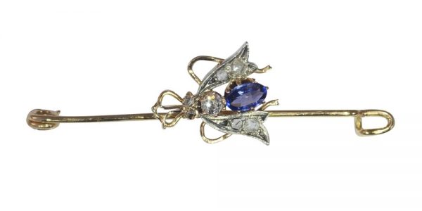 Antique Victorian Fly Bar Brooch