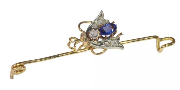 Antique Victorian Fly Bar Brooch