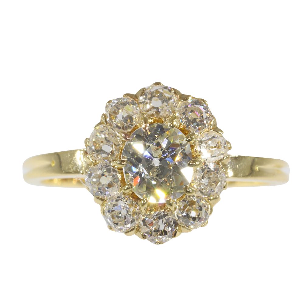 Antique 1.40ct Diamond Victorian Engagement Ring