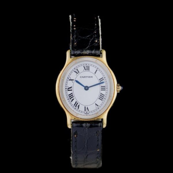 Vintage Cartier 9604 Oval Gold Manual Ladies Watch