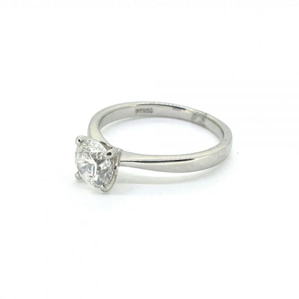 1ct Diamond Solitaire Engagement Ring in Platinum with GIA Certificate
