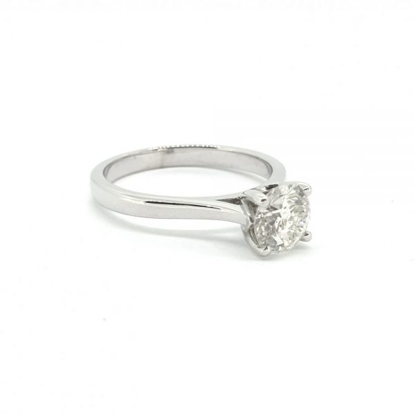 1.08ct Brilliant Cut Diamond Solitaire Engagement Ring with Certificate 1.08 carat G SI2