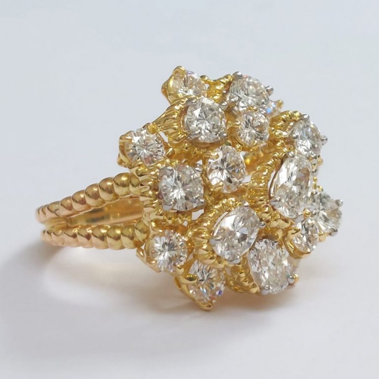 Oscar Heyman Vintage Diamond Dress Ring - Jewellery Discovery