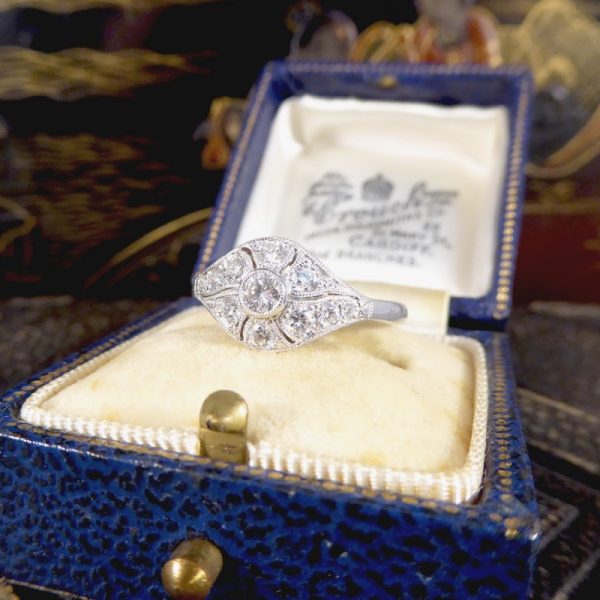 Period Art Deco Style 0.45ct Diamond Ring