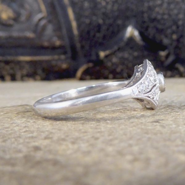 Period Art Deco Style 0.45ct Diamond Ring