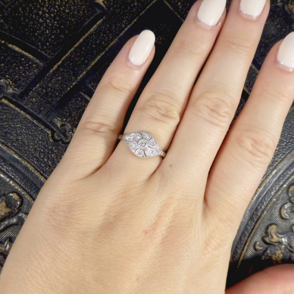 Period Art Deco Style 0.45ct Diamond Ring