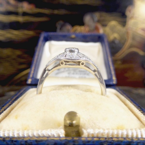 Period Art Deco Style 0.45ct Diamond Ring