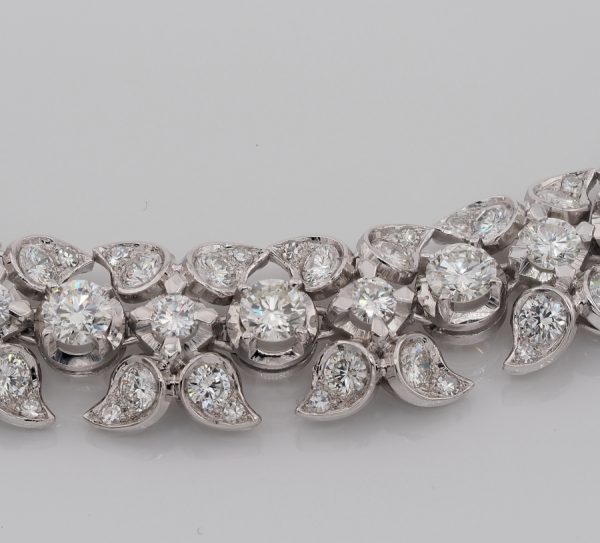 Vintage 17.25ct Diamond and Platinum Dress Bracelet, G VVS