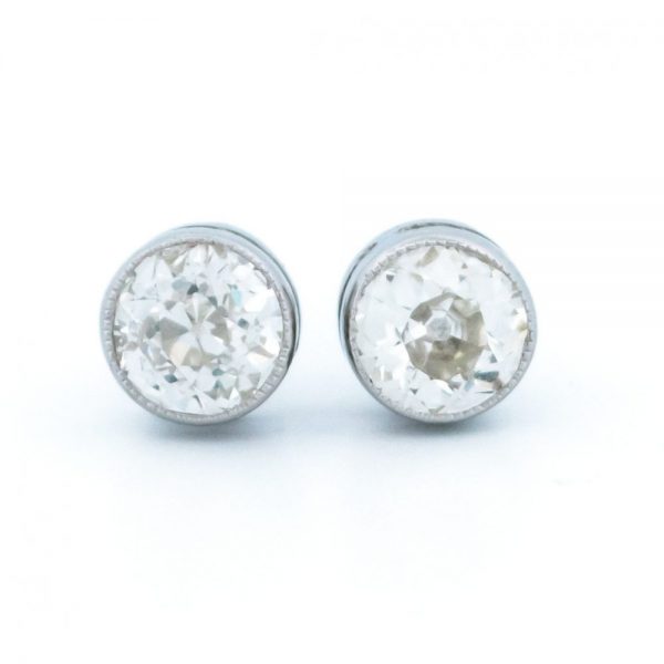 Antique Art Deco 1.10ct Diamond Stud Earrings
