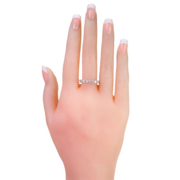 Contemporary Square Shape 1.35ct Diamond Eternity Ring