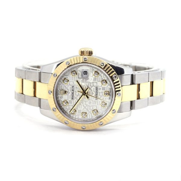 Rolex Lady Datejust 18ct Yellow Gold and Steel Watch with Diamonds, Ref 179313