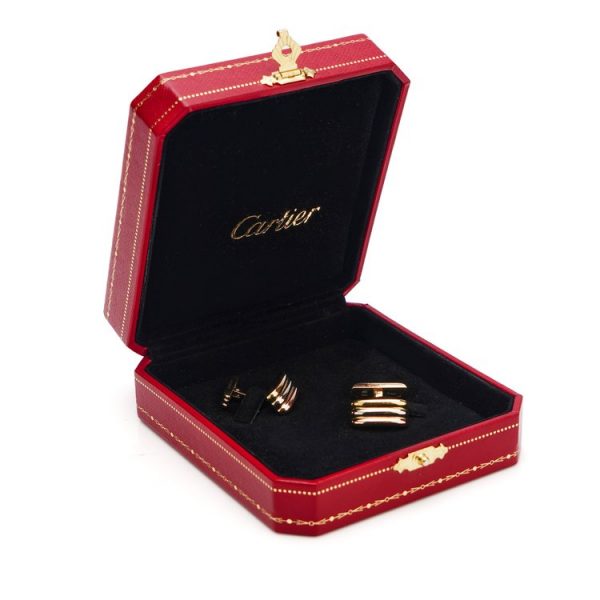 Vintage 1980's Cartier Trinity 18ct Gold Cufflinks in Original Cartier Box