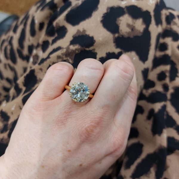 Old Cut Diamond Ring 7 carats