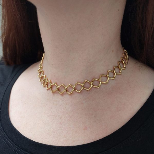 Vintage Paloma Picasso for Tiffany & Co 18ct Gold Chain Link Necklace
