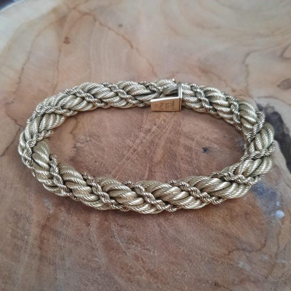 Tiffany & Co Yellow Gold Twisted Rope Bracelet