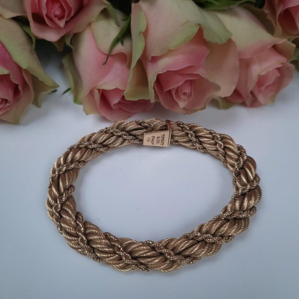 Tiffany & Co Gold Twisted Rope Bracelet