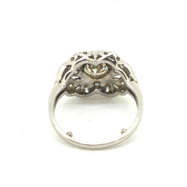 Reverse of Platinum Diamond Dress Ring