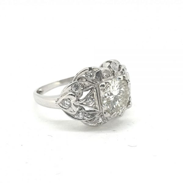 Decorative 1.25ct Diamond Dress Ring in Platinum