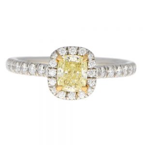 Vintage Tiffany and Co Soleste Fancy Yellow Diamond Ring