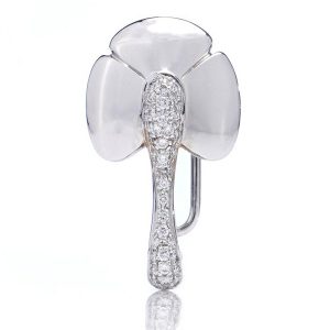 Chaumet 18ct White Gold and Diamond Flower Pin Brooch-come-Pendant