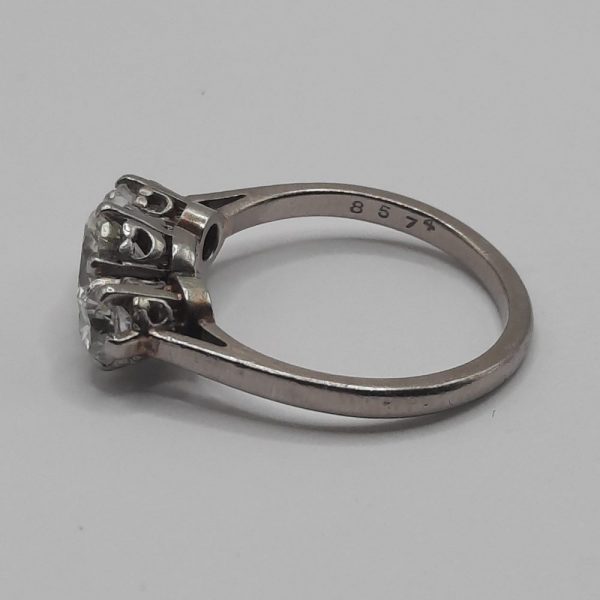 Antique Diamond Trilogy Ring, 1.60 carats
