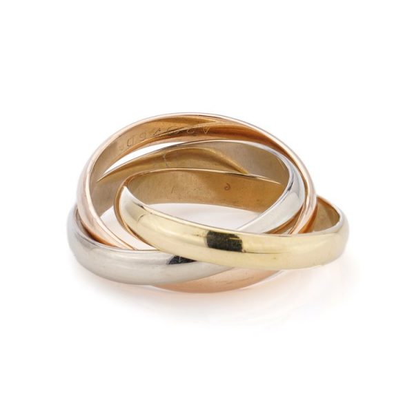 Les Must de Cartier Trinity Gold Ring Three Colour gold bands