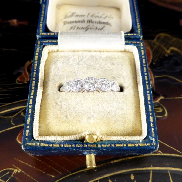 Edwardian Style 0.75ct Diamond Five Stone Ring