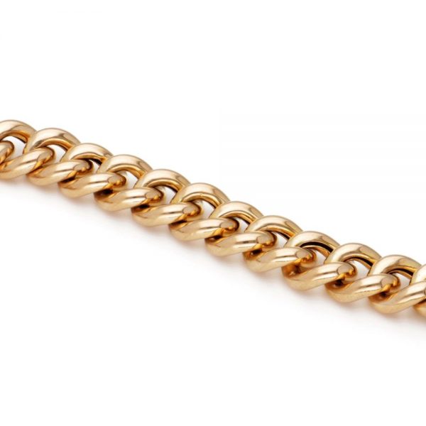 Vintage 14ct Gold Curb Link Bracelet