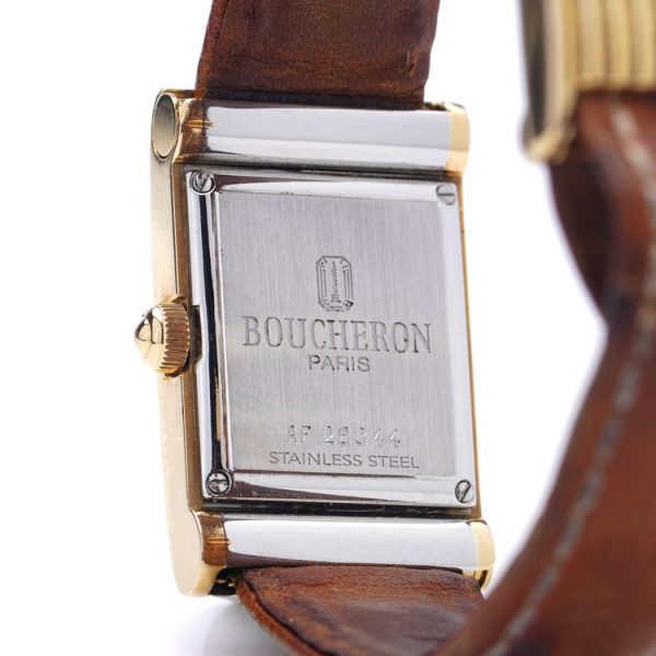 Ladies Boucheron Reflet Gold and Steel Watch Signed Circa 2000s