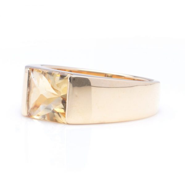 Vintage Cartier 18ct Yellow Gold Ring with 2.27ct Citrine