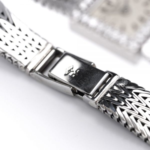 Vintage 1950s Patek Philippe 18ct White Gold Watch woven strap